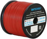 bntechgo 18 gauge silicone wire spool 500 ft red flexible 18 awg stranded tinned copper wire logo