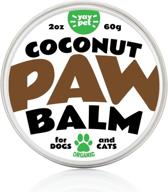 🐾 pet dog paw balm wax - 2 oz - soothing moisturizer with coconut oil, shea butter & beeswax - natural healing protector for dry cracked dog paws, snout & elbows logo