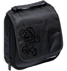 img 4 attached to 🎮 Officially Licensed Nintendo Super Mario 3DS Carrying Case - Compatible with Nintendo Switch, 2DS, 3DS, 3DS XL, DS, DS XL, DS Lite | Travel Case with Hard Zipper, Handle & Shoulder Strap - Black