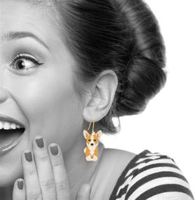 img 2 attached to 🐾 Pawing in Love Dog Earrings: Must-Have for Doggy Moms