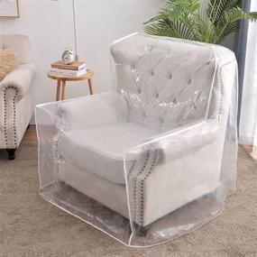 img 4 attached to 🛡️ Protective Waterproof Plastic Armchair Chair Covers for Pets - 2 Pack