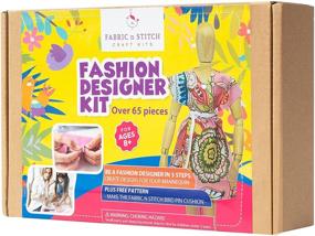 img 4 attached to 👗 Fashion Designer Kits for Girls: Unleash Creativity with 8.5" Wooden Mannequin – Learn No-Sew and Sewing Patterns for Endless Designs, Featuring Bird Mascot Pin Cushion
