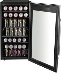img 3 attached to 🍺 Whynter BR-1211DS Stainless Steel Beverage Refrigerator - 121 Can Capacity, Freestanding, Digital Control, Internal Fan - One Size
