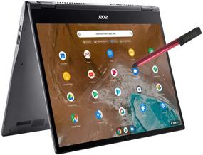 img 4 attached to 💻 Ноутбук Acer Chromebook Spin 713 13.5" с сенсорным экраном 2K, процессором Intel Quad-Core i5-10210U, 8 ГБ ОЗУ, 128 ГБ SSD, WiFi 6 и стилусом.