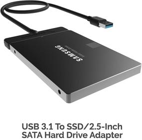 img 3 attached to 🔌 SABRENT USB 3.1 (Тип-А) к SSD / Адаптер для жесткого диска SATA 2,5 дюйма | Оптимизирован для SSD, поддержка SATA III UASP | EC-SS31