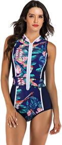 img 3 attached to Yateen Womens Guard Sleeveless Swimsuit: Stylish Women's Clothing for Swimsuits & Cover Ups