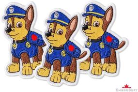 img 3 attached to 🐾 PAW Patrol Chase Character Iron On Patch (2.7 Inches x 3.9 Inches)