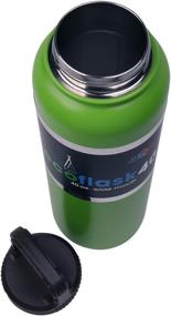 img 2 attached to Alpex Eco Flask Hydration Bottle Green Kitchen & Dining for Travel & To-Go Drinkware