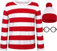 halloween costume striped t-shirt by uratot logo