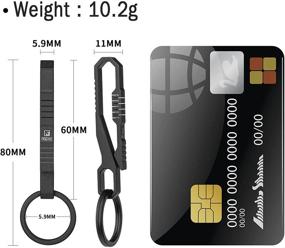 img 2 attached to TISUR Keychain Titanium Detachable Keyring Men's Accessories