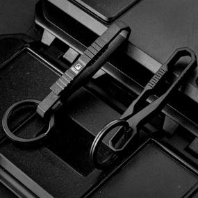 img 1 attached to TISUR Keychain Titanium Detachable Keyring Men's Accessories