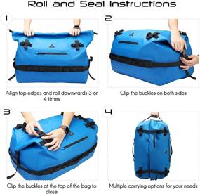 img 1 attached to Haimont Roll Top Backpack Waterproof Kayaking Sports & Fitness