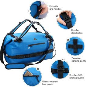 img 2 attached to Haimont Roll Top Backpack Waterproof Kayaking Sports & Fitness