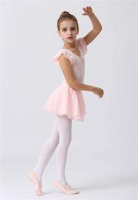 img 2 attached to 👧 MdnMd Toddler Girls' Ballet Leotard with Glitter Tutu Skirt and Petal Sleeves