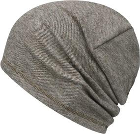 img 4 attached to 🧣 Warm Slouchy Beanie Hat for Men and Women - Perfect Winter Gear for Skiing, Jogging, and Daily Use