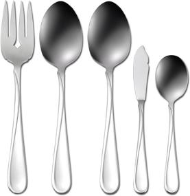 img 3 attached to 🍴 Oneida Flight 65 Piece Everyday Flatware: Service for 12 | 18/0 Stainless Steel Silverware Set - Dishwasher Safe