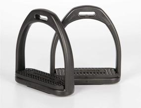 img 1 attached to 🐎 Harry's Horse 43001001 01ADULT Stirrups Compositi Profile – Adult, Medium, Black: The Perfect Companions for Equestrians