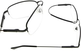 img 2 attached to 👓 Eyekepper 97% Blue Light Blocking Reading Glasses for Improved Sleep and Computer Use - Men's and Women's Memory Titanium Readers