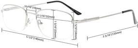 img 1 attached to 👓 Eyekepper 97% Blue Light Blocking Reading Glasses for Improved Sleep and Computer Use - Men's and Women's Memory Titanium Readers