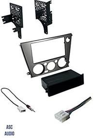 img 1 attached to 🚗 ASC Audio Car Stereo Radio Dash Kit with Wire Harness, Antenna Adapter - Upgrade 2005-2009 Subaru Legacy + Outback, Manual Climate Control