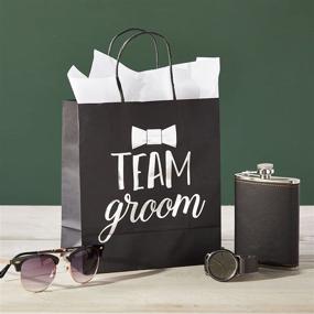 img 2 attached to 🎁 Wedding Bridal Party Gift Bags, Team Bride/Team Groom, includes Tissue Paper (10 Each)