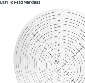 img 2 attached to 🔍 Enhanced SEO: POWERTEC 71421 10 Inch Round Center Finder Compass Tool for Wood Turning Lathe Work, made of Clear Acrylic