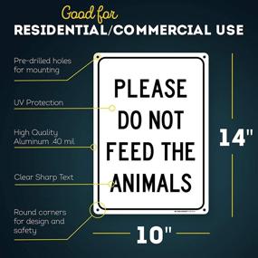 img 3 attached to 🚫 Wildlife Feeding Prohibited Sign: Occupational Health & Safety Products