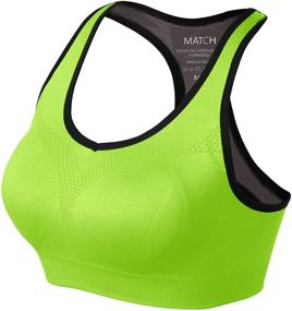 img 1 attached to 🏋️ Wirefree Padded Racerback Yoga Bra for Women's Workout Gym Activewear with Removable Pads #0001