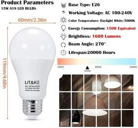 img 3 attached to 🌞 Litake Equivalent Daylight Flicker Non Dimmable: Illuminating your Space with Perfect Daylight Ambiance