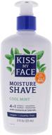 🌿 kiss my face cool mint moisture shave - 11 fluid ounce (fz) logo