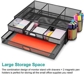 img 3 attached to Monitor Magnetic Organizer Computer Notebook