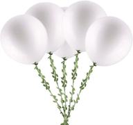 🎈 meimeida 10pcs large 36 inch white balloons with 65ft artificial leaf vines – ideal décor for wedding, birthday party, outdoor events, carnival, and baby showers логотип