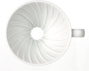 img 1 attached to Hario V60 Ceramic Coffee Dripper Size 02 - White: A Superior Brewing Experience