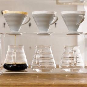 img 3 attached to Hario V60 Ceramic Coffee Dripper Size 02 - White: A Superior Brewing Experience