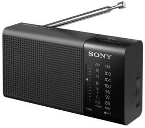 img 1 attached to Компактное и переносное радио Sony ICF-P36 AM/FM 📻 - Стильный черный дизайн для портативного развлечения в дороге