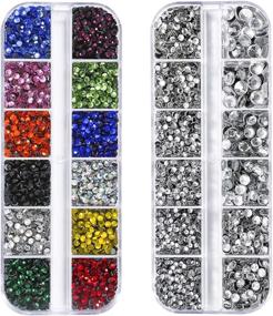 img 4 attached to Dorhui Flatback Rhinestones Rhinestone Gemstones