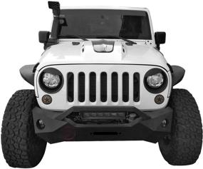 img 3 attached to 🔥 Hooke Road Wrangler Angry Bird Headlight Bezels Cover Trim Matte Black - Fits 2007-2015 Jeep JK Wrangler & Unlimited. Buy Now – Pair Included!