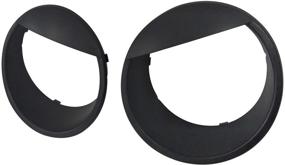 img 1 attached to 🔥 Hooke Road Wrangler Angry Bird Headlight Bezels Cover Trim Matte Black - Fits 2007-2015 Jeep JK Wrangler & Unlimited. Buy Now – Pair Included!