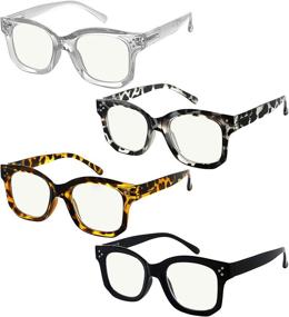 img 4 attached to Eyekepper 4 Pack Progressive Readers Women Vision Care for Reading Glasses