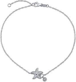 img 4 attached to Nautical Starfish Bracelet Sterling Adjustable