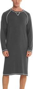 img 4 attached to LOLLO VITA Nightshirt Nightgown Sleepwear Men's Clothing in Sleep & Lounge