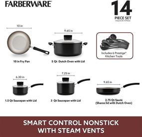 img 2 attached to Farberware Smart Control Nonstick Cookware Kitchen & Dining