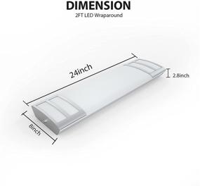 img 3 attached to ✨ FaithSail 2FT LED Light: 20W 2200lm Linear Flush Mount | 4000K Neutral White | Kitchen LED Fixture Ceiling | Craft Room, Laundry, Fluorescent Tube Replacement