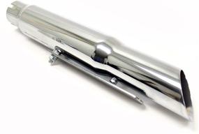 img 1 attached to 🏍️ Улучшите свою поездку с помощью глушителя Emgo Muffler Slash Cut 80-45700