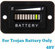 48v trojan battery indicator meter led display golf cart battery gauge for ezgo club car yamaha golf cart (trojan batteries only) logo