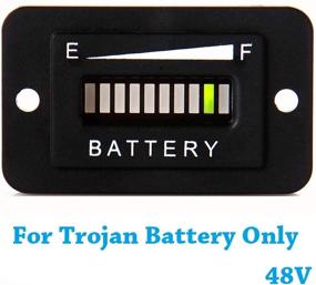 img 4 attached to 48V Trojan Battery Indicator Meter LED Display Golf Cart Battery Gauge for EZGO Club Car Yamaha Golf Cart (Trojan Batteries Only)