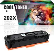 🖨️ cool toner replacement toner cartridge for hp 202x cf500x 202a cf500a color laserjet printer mfp m281fdw m281cdw m281fdn pro m254dw m254nw m280nw m281 m254 ink - black (1-pack) logo