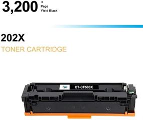 img 1 attached to 🖨️ Cool Toner Replacement Toner Cartridge for HP 202X CF500X 202A CF500A Color Laserjet Printer MFP M281fdw M281cdw M281fdn Pro M254dw M254nw M280nw M281 M254 Ink - Black (1-Pack)