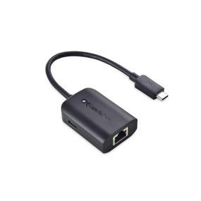 img 4 attached to 🔌 Cable Matters USB C to Gigabit Ethernet Adapter with 100W Charging - High-Speed Wired Ethernet (480Mbps) for Chromecast with Google TV (2020 Version), Laptops, and More
