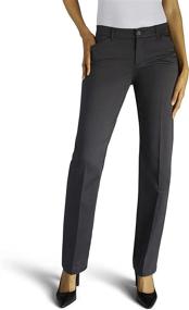 img 4 attached to 👖 Flex Motion Regular Fit Straight Leg Pants for Women by Lee